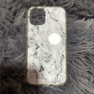 Marble Pattern Phone Case - Black and White iPhone 12 mini